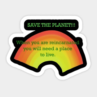 Save the Planet Sticker